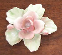 fiore Capodimonte-Capodimonte porcelain rose