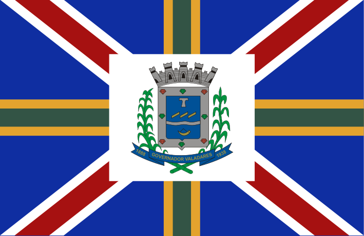 Ficheiro:Bandeira GovernadorValadares MinasGerais Brasil.svg